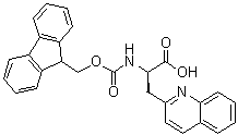 (alphaR)-alpha-[[芴甲氧羰基]氨基]-2-喹啉丙酸分子结构 (CAS 214852-58-1)