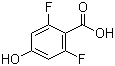 结构式 CAS# 214917-68-7, 2,6-二氟-4-羟基苯甲酸