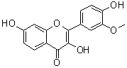 3,7-Dihydroxy-2-(4-hydroxy-3-methoxyphenyl)-4H-1-benzopyran-4-one molecular structure (CAS 21511-25-1)