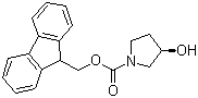 structure of CAS# 215178-39-5, (R)-1-FMOC-3-Pyrrolidinol;(R)-1-FMOC-3-hydroxypyrrolidine