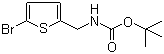 结构式 CAS# 215183-27-0, N-[(5-溴-2-噻吩基)甲基]氨基甲酸叔丁酯