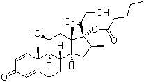 倍他米松戊酸酯分子结构 (CAS 2152-44-5)