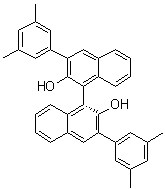 结构式 CAS# 215433-51-5, (1R)-3,3'-二(3,5-二甲基苯基)[1,1'-联萘]-2,2'-二醇