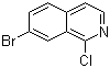 7-Bromo-1-chloroisoquinoline molecular structure (CAS 215453-51-3)