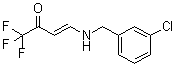 4-[[(3-Chlorophenyl)methyl]amino]-1,1,1-trifluoro-3-buten-2-one molecular structure (CAS 215519-29-2)