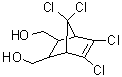 structure of CAS# 2157-19-9, Endosulfan alcohol;1,4,5,6,7,7-Hexachloro-5-norbornene-2,3-dimethanol; 1,4,5,6,7,7-Hexachlorobicyclo[2.2.1]hept-5-ene-2,3-dimethanol; Chlorendic diol; Endodiol