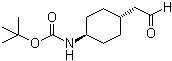 trans-2-[4-[(tert-Butyloxycarbonyl)amino]cyclohexyl]acetaldehyde molecular structure (CAS 215790-29-7)
