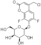 4-(氯甲基)-6,8-二氟-7-(beta-D-吡喃半乳糖基氧基)-2H-1-苯并吡喃-2-酮分子结构 (CAS 215868-46-5)