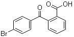 结构式 CAS# 2159-40-2, 2-(4-溴苯甲酰基)苯甲酸