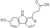 7-Hydroxy-9H-pyrido[3,4-b]indole-1-propanoic acid molecular structure (CAS 215934-15-9)