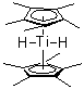Dihydrobis[(1,2,3,4,5-eta)-1,2,3,4,5-pentamethyl-2,4-cyclopentadien-1-yl]titanate molecular structure (CAS 216107-76-5)