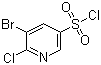 5-Bromo-6-chloropyridine-3-sulfonyl chloride molecular structure (CAS 216394-05-7)