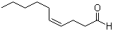 结构式 CAS# 21662-09-9, (Z)-4-癸烯醛