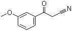 结构式 CAS# 21667-60-7, 3-甲氧基苯甲酰基乙腈; 3-(4-甲氧基苯基)-3-氧代丙腈
