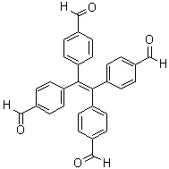 4,4',4'',4'''-(乙烯-1,1,2,2-四基)四苯甲醛分子结构 (CAS 2170451-48-4)