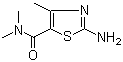 2-氨基-N,N,4-三甲基-1,3-噻唑-5-甲酰胺分子结构 (CAS 21709-40-0)