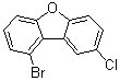 1-溴-8-氯二苯并呋喃分子结构 (CAS 2173554-83-9)