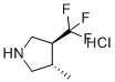 trans-3-Methyl-4-(trifluoromethyl)pyrrolidine hydrochloride molecular structure (CAS 2173996-75-1)