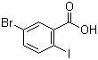 5-Bromo-2-iodobenzoic acid molecular structure (CAS 21740-00-1)