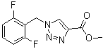 Methyl 1-(2,6-difluorobenzyl)-1H-1,2,3-triazole-4-carboxylate molecular structure (CAS 217448-86-7)