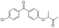 structure of CAS# 217636-47-0, Fenofibrate EP Impurity C;3-[4-(4-Chlorobenzoyl)phenoxy]butan-2-one