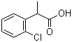 structure of CAS# 2184-85-2, 2-(2-Chlorophenyl)propionic acid