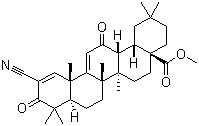 2-氰基-3,12-二氧代齐墩果-1,9(11)-二烯-28-酸甲酯分子结构 (CAS 218600-53-4)