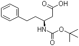 (S)-3-(Boc-amino)-5-phenylpentanoic acid molecular structure (CAS 218608-84-5)