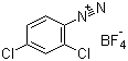 2,4-二氯苯重氮四氟硼酸盐分子结构 (CAS 21872-70-8)