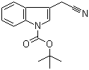 3-(Cyanomethyl)-1H-indole-1-carboxylic acid tert-butyl ester molecular structure (CAS 218772-62-4)