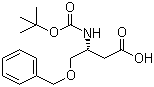 N-叔丁氧羰基-O-苄基-L-beta-高丝氨酸分子结构 (CAS 218943-31-8)