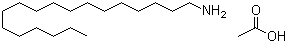 structure of CAS# 2190-04-7, Stearylamine acetate;Stearylammonium acetate; n-Octadecylamine acetate; Cation SA; NSC 81938; Nissan Cation SA; Noramac S