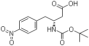 Boc-(R)-3-Amino-4-(4-nitrophenyl)butanoic acid molecular structure (CAS 219297-12-8)