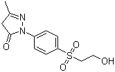 2,4-二氢-2-[4-[(2-羟基乙基)磺酰基]苯基]-5-甲基-3H-吡唑-3-酮分子结构 (CAS 21951-34-8)