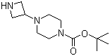 4-(氮杂环丁烷-3-基)哌嗪-1-羧酸叔丁酯分子结构 (CAS 219725-67-4)