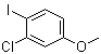 3-氯-4-碘苯甲醚分子结构 (CAS 219735-98-5)