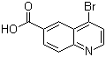 结构式 CAS# 219763-87-8, 4-溴喹啉-6-羧酸