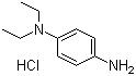 N,N-二乙基-1,4-苯二胺单盐酸盐分子结构 (CAS 2198-58-5)