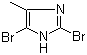2,5-Dibromo-4-methylimidazole molecular structure (CAS 219814-29-6)
