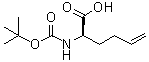 (2R)-2-[[叔丁氧羰基]氨基]-5-己烯酸分子结构 (CAS 219819-76-8)