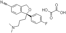 (R)-草酸西酞普兰分子结构 (CAS 219861-53-7)