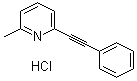 2-甲基-6-(苯基乙炔基)吡啶盐酸盐分子结构 (CAS 219911-35-0)
