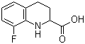 8-氟-1,2,3,4-四氢-2-喹啉羧酸分子结构 (CAS 219949-91-4)