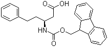 (S)-N-芴甲氧羰基-3-氨基-5-苯基戊酸分子结构 (CAS 219967-74-5)