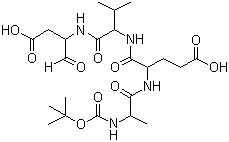 Boc-Ala-Glu-Val-Asp-aldehyde molecular structure (CAS 220094-15-5)