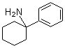 1-苯基环己胺分子结构 (CAS 2201-24-3)