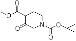 Methyl N-tert-Butoxycarbonyl-3-Oxopiperidine-4-carboxylate molecular structure (CAS 220223-46-1)