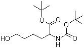tert-Butyl 2-(tert-butoxycarbonylamino)-6-hydroxyhexanoate molecular structure (CAS 220243-81-2)