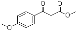 structure of CAS# 22027-50-5, Methyl 3-(4-methoxyphenyl)-3-oxopropionate;Methyl 4-methoxybenzoylacetate; 3-(4-Methoxyphenyl)-3-oxopropanoic acid methyl ester