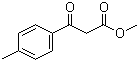 structure of CAS# 22027-51-6, Methyl (4-methylbenzoyl)acetate;Methyl 3-(4-methylphenyl)-3-oxopropanoate; NSC 157310